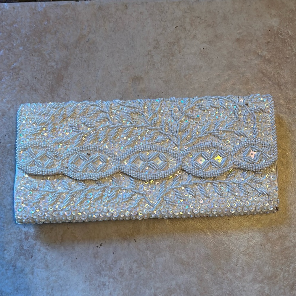 Vintage beaded clutch